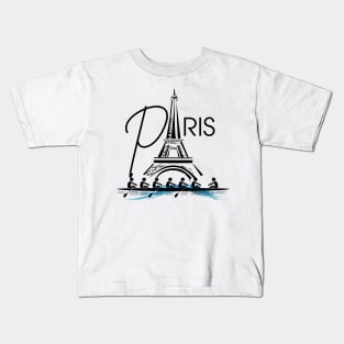 Paris summer sports rowing Kids T-Shirt